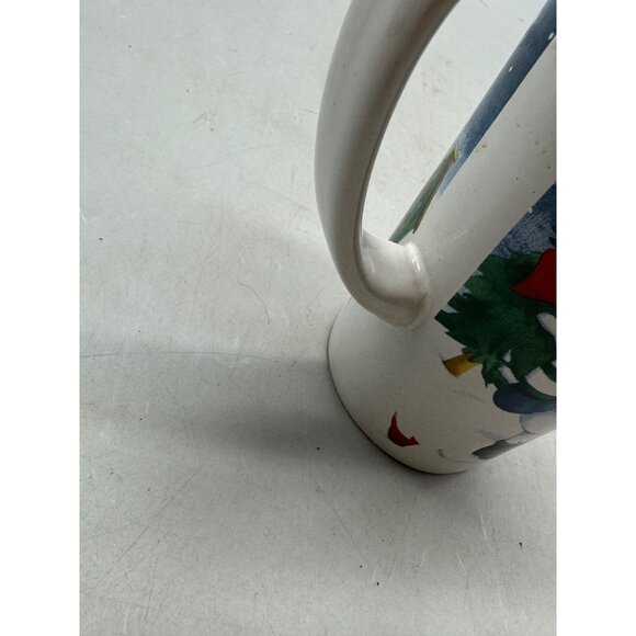 Snowman Winter-Themed Ceramic Coffee Mug  Festive Design White & Multicolor READ - Picture 4 of 9